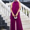 Plum Luxe Draped Co-ord Set