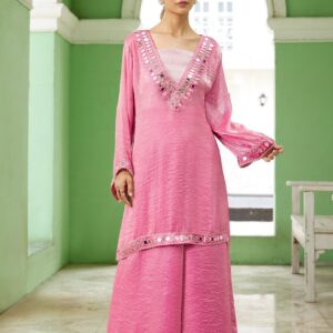 WhatsApp Image 2026-09-16 at 12.28.43 PM (1) Blush Pink Mirror Work Palazzo Set